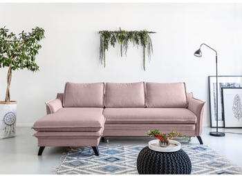 Bobochic Angle Convertible Sofa Boho Pink