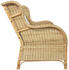vidaXL 2-Sitzer-Sofa Natur Rattan/Leinen (325466)