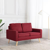 2-sitzer-sofa Weinrot Stoff Vidaxl