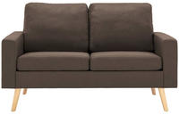 vidaXL 2-Sitzer-Sofa Braun Stoff