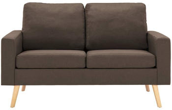 vidaXL 2-Sitzer-Sofa Stoff 130x76x82,5 cm Braun
