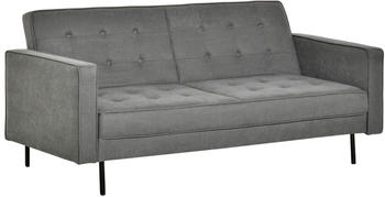 HomCom Schlafsofa 3-Sitzer mit verstellbarer Winkel Vintage Grau