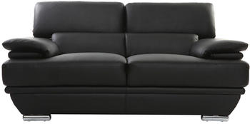 Miliboo Ewing 2 Seater Sofa Leather black