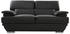Miliboo Ewing 2 Seater Sofa Leather black