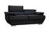 Miliboo Ewing 2 Seater Sofa Leather black