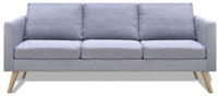 vidaXL 3 seater-sofa (8718475941491) light grey