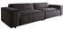 DeLife XXL-Sofa Tenso Velour Anthrazit 286x105 cm Big-Sofa - black polyester (27256)