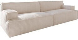 DeLife 3-Sitzer-Sofa Basit Cord 290x110 cm – beige (33608)