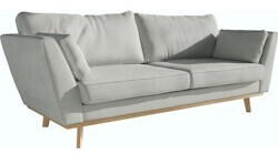 DeLife Couch Mena 225x90 cm Flachgewebe Mint 3-Sitzer - multicoloured (24921)