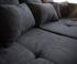 DeLife Couch Navin Graphite 275x116 cm Sofa mit Kissen - grey polyester (22397)