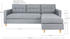 ebuy24 Marino Sofa BA4 Chaiselongue rechts oder links gewendet in Velour schwarz (12-43943 )