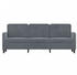 vidaXL 3-seater sofa 198 x 77 x 80 velvet dark grey