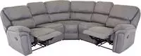 Livetastic Ecksofa, Grau, Schwarz, Textil, 5-Sitzer, Eckteil, L-Form, 169x169...
