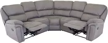 ebuy24 Saranda Sofa Ecksofa Recliner Kunstleder grau (16613-156 )