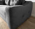 DeLife Schlafcouch Narin 240x100 cm Velour Graphit Schlafsofa - grey polyester (25014)