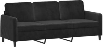 vidaXL 3-seater sofa 198 x 77 x 80 velvet black
