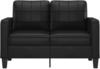 vidaXL 2-Sitzer-Sofa Schwarz 120 cm Kunstleder (359112)