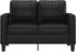 vidaXL 2-Sitzer-Sofa Schwarz 120 cm Kunstleder (359112)