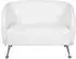 HJH Office Loungesofa / Clubsofa ST. LUCIA Kunstleder 2-Sitzer weiß hjh OFFICE plastic (713401)