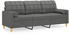 vidaXL 3-Sitzer-Sofa mit Zierkissen Dunkelgrau 180 cm Stoff (3200791)