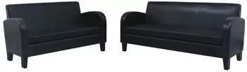 vidaXL Sofa-Set 2-tlg. Kunstleder Schwarz (275227)