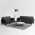 vidaXL Sofa-Set 2-tlg. Kunstleder Schwarz (275227)