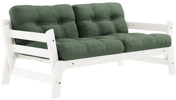 Karup Design STEP Schlafsofa white/olive green 158x74x70 cm / 200x74x40 cm