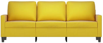 vidaXL 3-seater sofa 198x77x80 cm yellow velvet