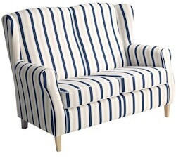 Max Winzer Sofa 2-Sitzer Lorris - Blau (2900-2100-2077808-F01)
