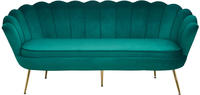 SalesFever Muschel-Sofa 3-Sitzer 180x54x78cm grün