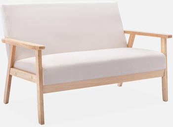 sweeek Isak Einzelsofa Creme 114x69,5x73 cm Beige