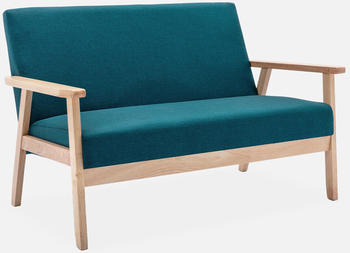 sweeek Isak Einzelsofa Petrolblau 114x69,5x73 cm Petrolblau
