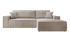 Selsey Ecksofa Farese Ottomane rechts Beige