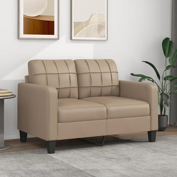 vidaXL 2-Sitzer-Sofa Cappuccino-Braun 120 cm Kunstleder (359116)