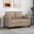 vidaXL 2-Sitzer-Sofa Cappuccino-Braun 120 cm Kunstleder (359116)