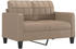 vidaXL 2-Sitzer-Sofa Cappuccino-Braun 120 cm Kunstleder (359116)
