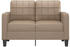 vidaXL 2-Sitzer-Sofa Cappuccino-Braun 120 cm Kunstleder (359116)