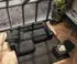 DeLife Ecksofa Sirpio XL 270x170 cm Mikrofaser Schwarz Recamiere variabel mit Hocker