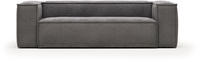 Kave Home Blok Lincoln 3-Sitzer Sofa dunkelgrau/grau 240x100x69 cm