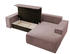 Selsey Ecksofa Farese Cord Ottomane rechts 267cm rosa