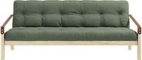 Karup Design POETRY Schlafsofa clear/olive green 204x90x43 cm / 204x130x13 cm