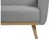 SalesFever 3-Sitzer Schlafsofa 212x85x79 cm hellgrau