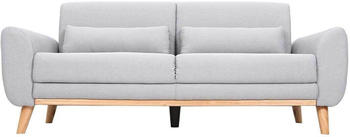 Miliboo 3-Seater Sofa Ektor light grey