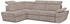 Konsimo Linke Ecksofa Kopfstütze RATLO Beige Stoff Modern 270x190 cm