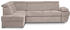 Konsimo Linke Ecksofa Kopfstütze RATLO Beige Stoff Modern 270x190 cm