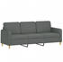 vidaXL 3 Seater Sofa 198 x 77 x 80 fabric