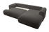 Selsey Ovo L-Form Sofa Boucle-Bezug rechts dunkelgrau