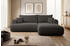 Selsey Ovo L-Form Sofa Boucle-Bezug rechts dunkelgrau