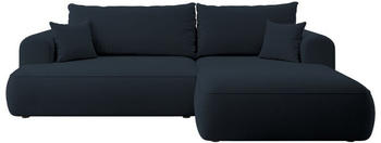 Selsey Ovo L-Form Sofa Boucle-Bezug rechts dunkelblau