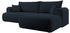 Selsey Ovo L-Form Sofa Boucle-Bezug rechts dunkelblau